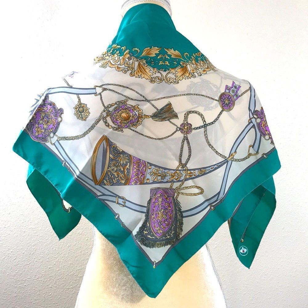 Vintage 80s Scarf - Picture 4 of 8